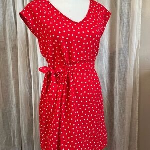NWOT red polkadot dress